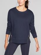 Athleta Womens Cityscape Sweatshirt Size M Tall - Navy