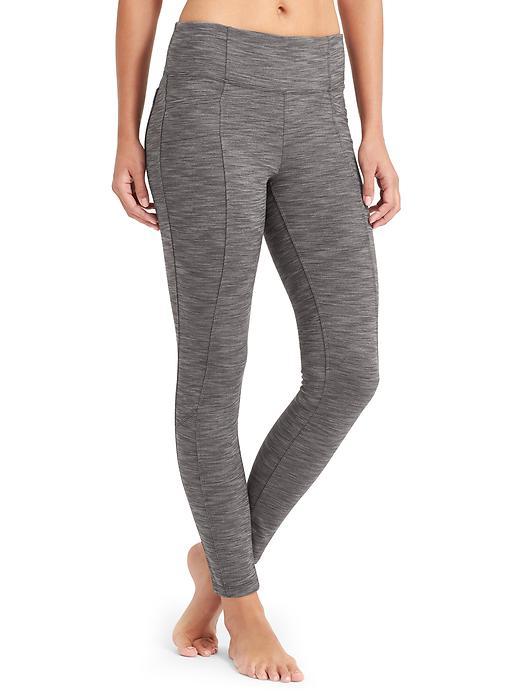 Athleta Womens Cozy High Waisted Metro Legging Size L Tall - Black
