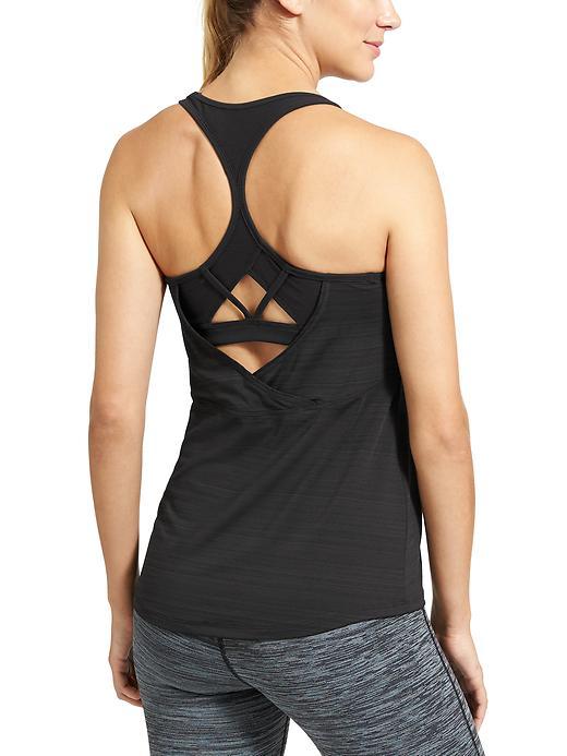 Athleta Womens Swift Reach &amp; Restore Tank Size L - Black