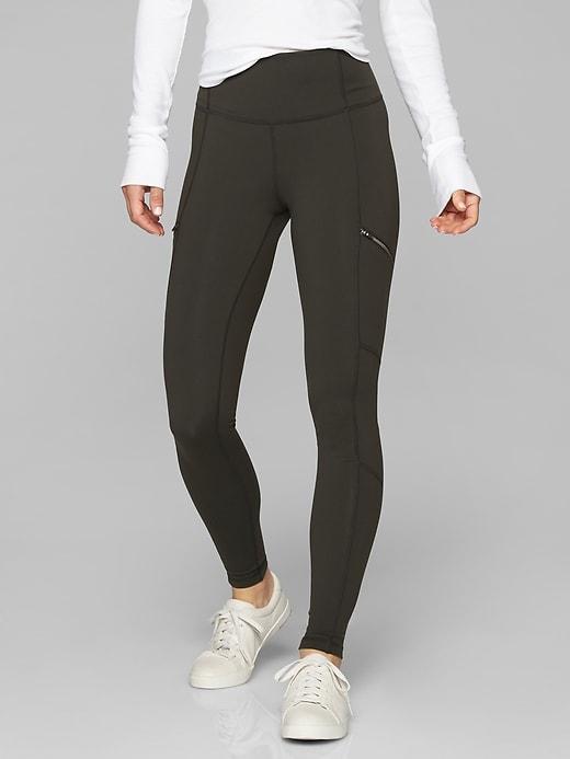 Athleta Womens High Rise Metro Drifter Tight Peat Size Xs