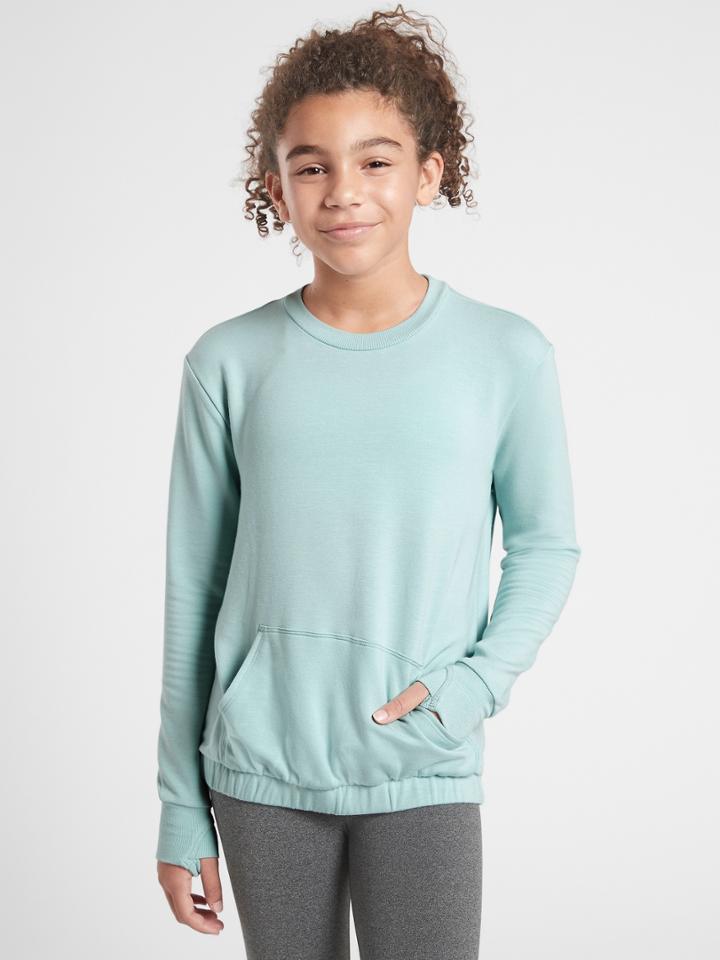 Athleta Girl Scrunch Crewneck Sweatshirt