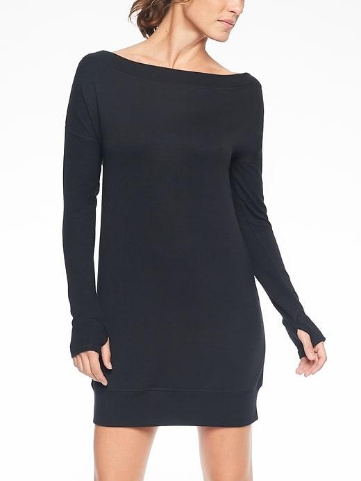Athleta Womens Studio Barre Dress Black Size Xxs