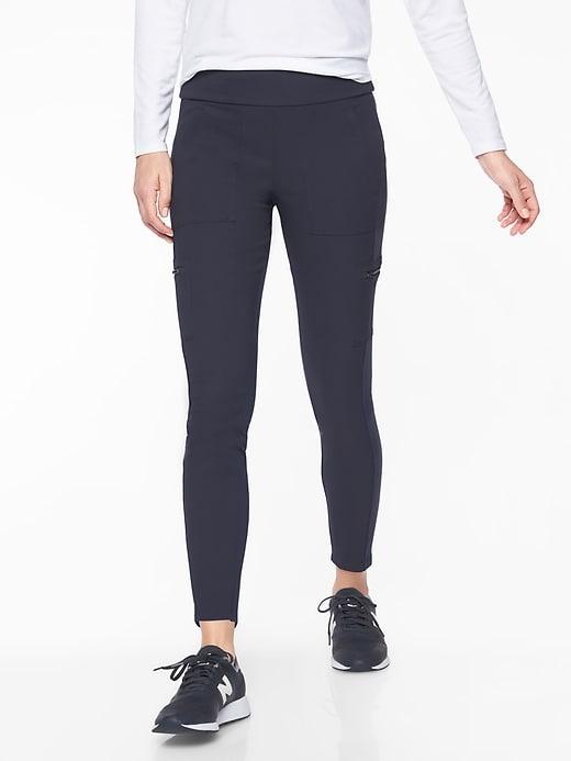 Athleta Womens Headlands Hybrid Cargo Tight Navy Captain Size 0