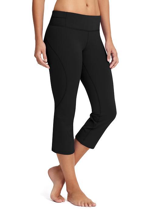 Athleta Womens Work It Out Capri Size L Tall - Black