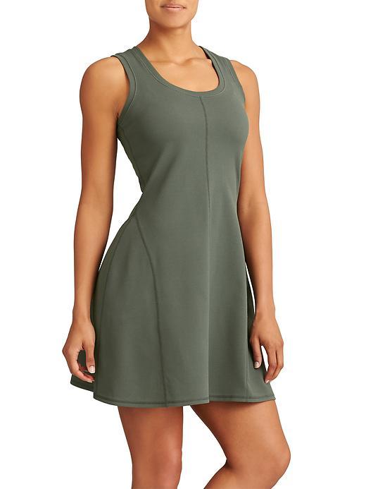Athleta Womens Piqu Dress Size L - Jasper Green