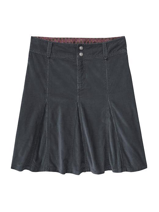 Athleta Womens Whenever Cord Skirt Size 8 Petite - Asphalt
