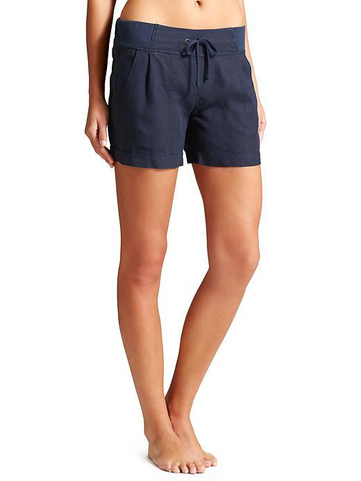 Athleta Womens Linen Creston Short Size 0 - Navy