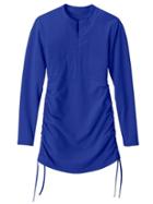 Athleta Womens Ruched Guard Size S - Poseidon Blue