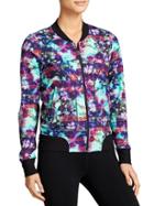 Athleta Womens Floral Fade Bombtastic Jacket Size L - Floral Fade