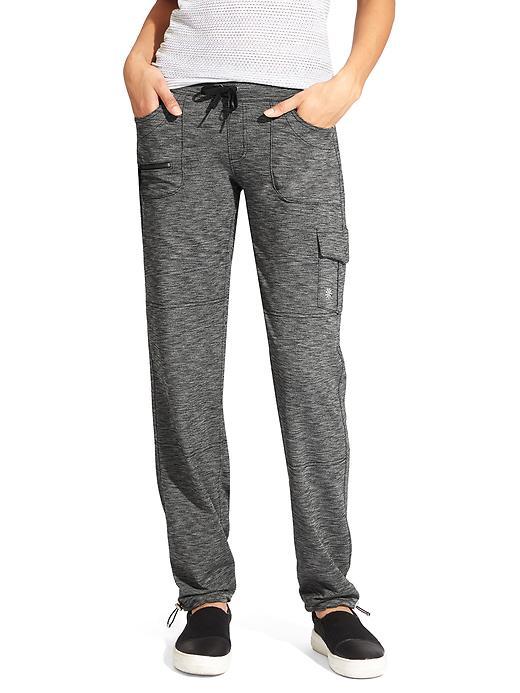 Athleta Womens Bettona Boyfriend Pant Size S Tall - Black Heather