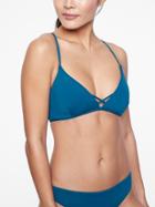 Athleta Womens Tie Back Triangle Bikini Peacock Size Xs
