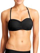 Athleta Womens Bandeau Bikini Size 32d/dd - Black