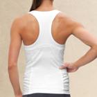Bra Cup Vee Neck Racerback Tank
