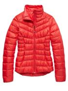 Athleta Womens Downalicious Deluxe Jacket Size L - Fire Red