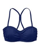 Athleta Womens Bandeau Bikini Size 32b/c - Dress Blue