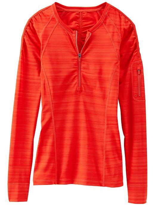 Athleta Womens Pacifica Upf Shirt Size L - Saffron Red