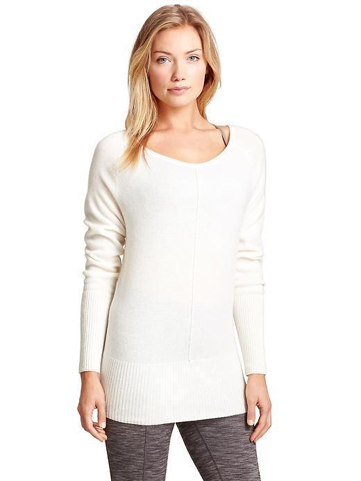 Athleta Womens Cashmere Adi Mudra Sweater Size 1x Plus - Ivory