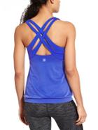 Athleta Womens Miles Top Mesh Size L - Radiant Blue