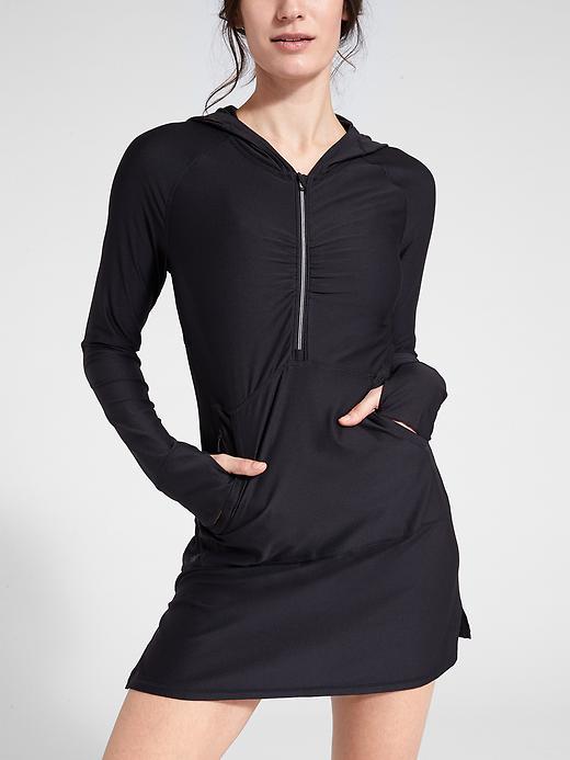 Athleta Womens Wick-it Wanderer Coverup Size L - Black