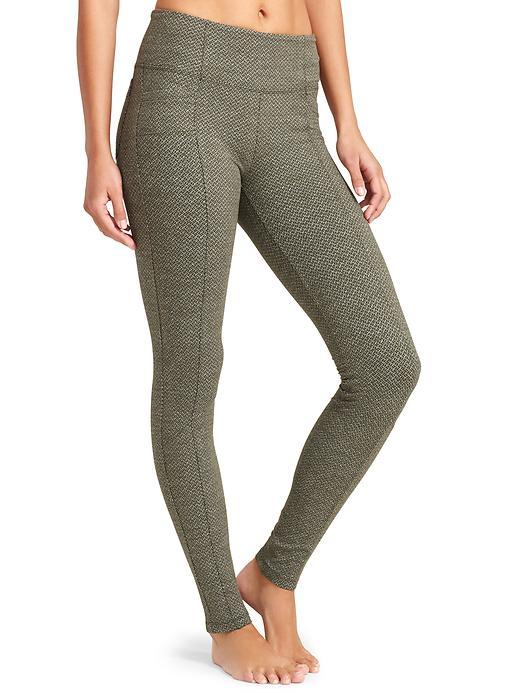 Athleta Womens Criss Cross High Waisted Metro Legging Size L Petite - Forest Green
