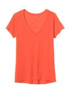 Athleta Womens Daily Tee Size L Tall - Grenadine Red