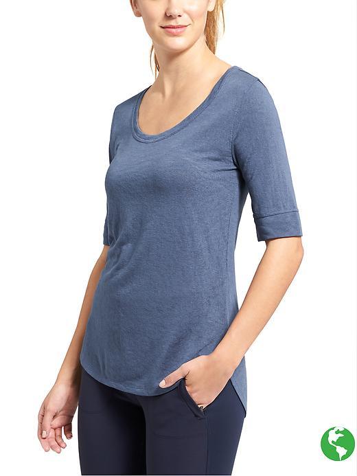 Athleta Womens Breezy Tee Size S - Iron Blue