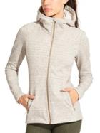 Athleta Womens Luxe Stronger Hoodie Size L - Oatmeal Heather