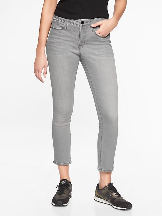 Athleta Womens Sculptek Skinny Crop Jean Granite Wash Granite Wash Size 16