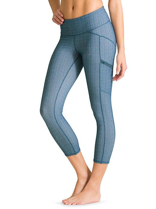 Athleta Womens Static Drifter Capri Deep Ocean Blue Size S