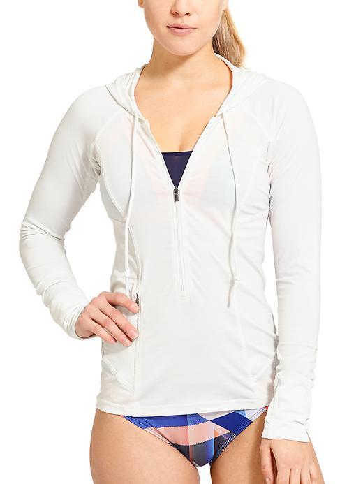 Athleta Womens Pacifica Upf Hoodie 3.0 Size L - Bright White