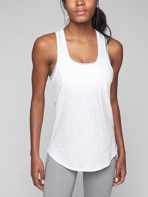 Athleta Womens Daily Racerback Tank Size L - Bright White