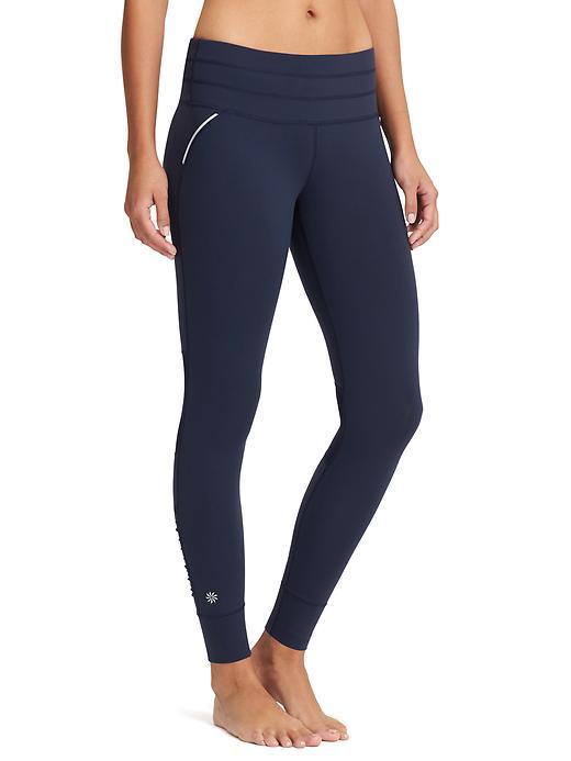 Athleta Womens Relay Tight Size L Tall - Navy