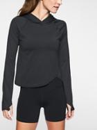 Athleta Womens Sunlover Upf Criss Cross Hoodie Black Size L