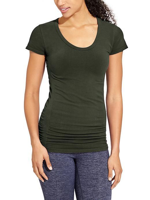 Athleta Womens Pure Tee Size L - Ancient Forest Heather