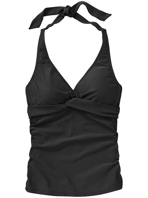 Athleta Womens Tara Halter Tankini Size 32b/c - Black