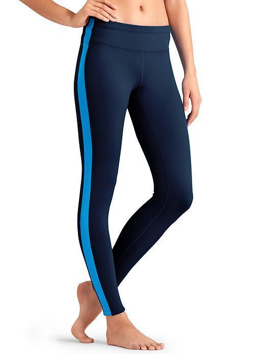 Athleta Ski Line Polartec 2 Tight - Dress Blue/macaw Blue