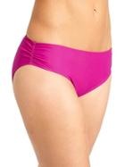 Athleta Womens Shirred Full Tide Bottom Size L - Electric Fuchsia