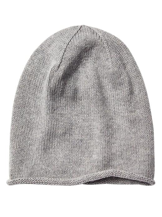 Athleta Womens Wool Cashmere Beanie Light Grey Heather Size One Size