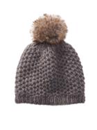Faux Fur Pom Beanie By Vincent Pradier