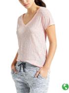 Athleta Womens Eco Wash Daily Tee 2.0 Size M Tall - Milkshake Pink