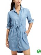 Athleta Womens Candid Shirt Dress Size Xl - Chambray