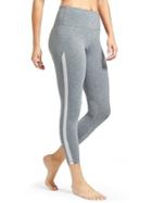 Athleta Womens High Rise Mesh Chaturanga 7/8 Tight Size L Tall - Grey Heather