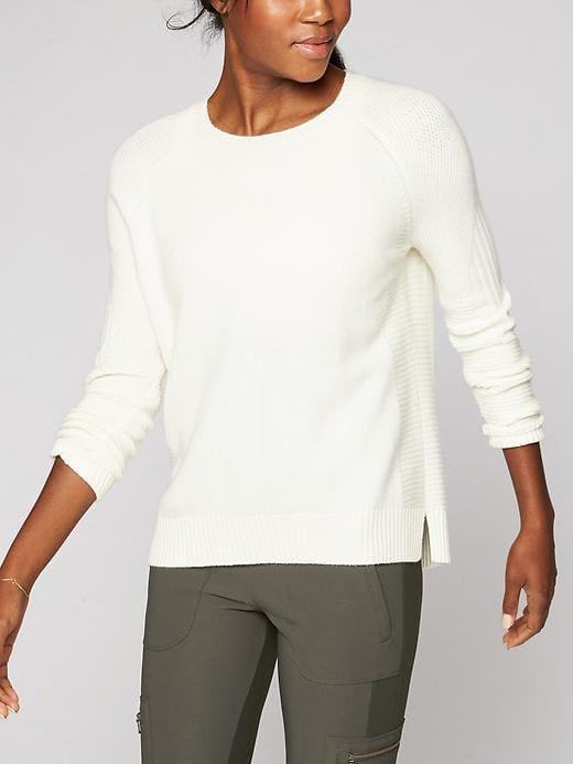 Athleta Womens Textured Sweater Size L - Dove
