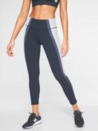 Athleta Womens Colorblock Contender 7/8 Tight Navy Size L