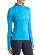 Athleta Womens Plush Tech Half Zip 3.0 Size L Tall - Flash Blue
