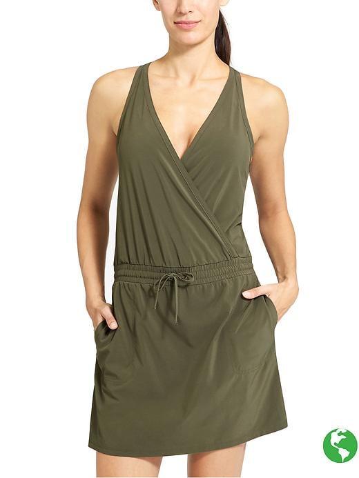 Athleta Womens Take A Hike Dress Size 0 - Forest Green