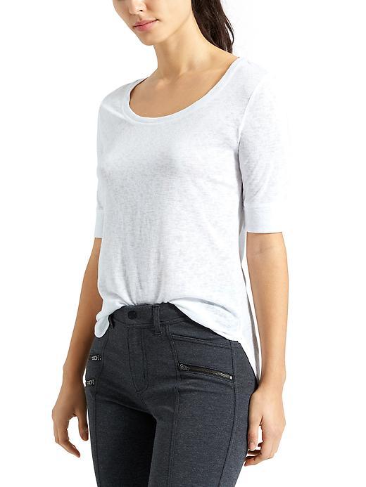 Athleta Womens Breezy Tee Size L - Bright White