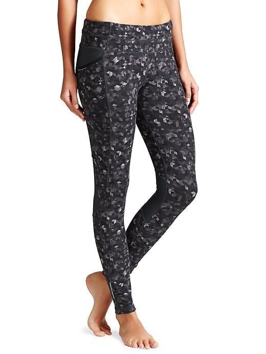 Athleta Womens Triangular Be Free Tight Size Xs - Black