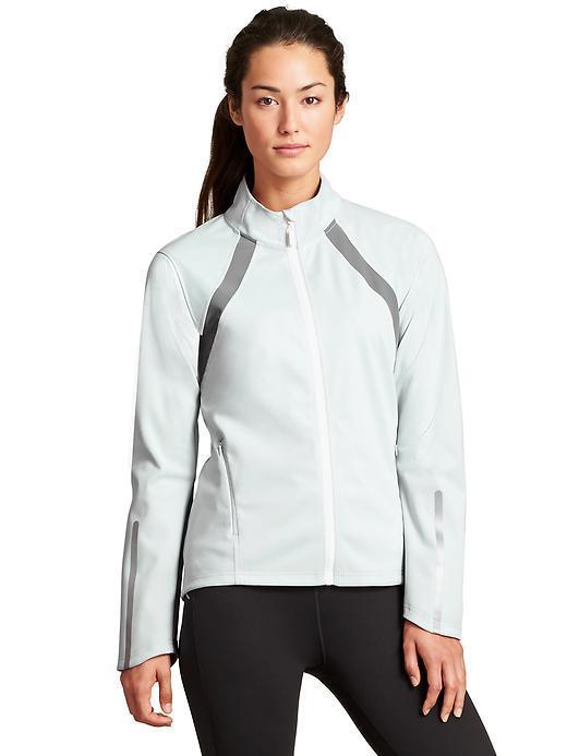 Athleta Womens Full Speed Jacket Size L - Silver Shimmer