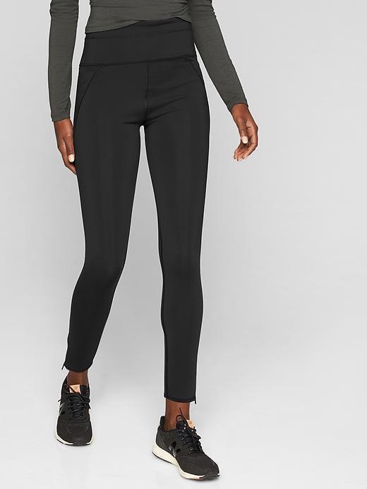 Athleta Womens Stealth Tech 7/8 Tight Size L Tall - Black